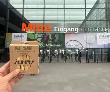 Munay's booth at BIOFACH Germany - Displaying premium Palo Santo products and sustainable practices
