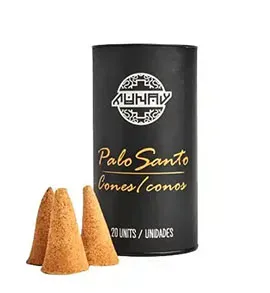 Premium Palo Santo cones pack - Set of 20 handcrafted aromatic incense cones